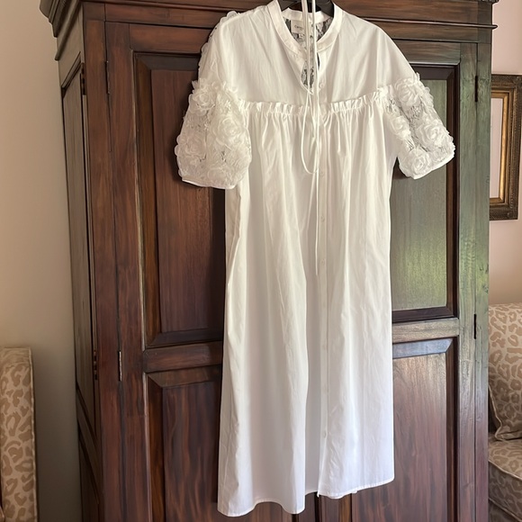 Dresses & Skirts - White dress! CHOKLATE Paris! Summer whites! Cotton dress So French!